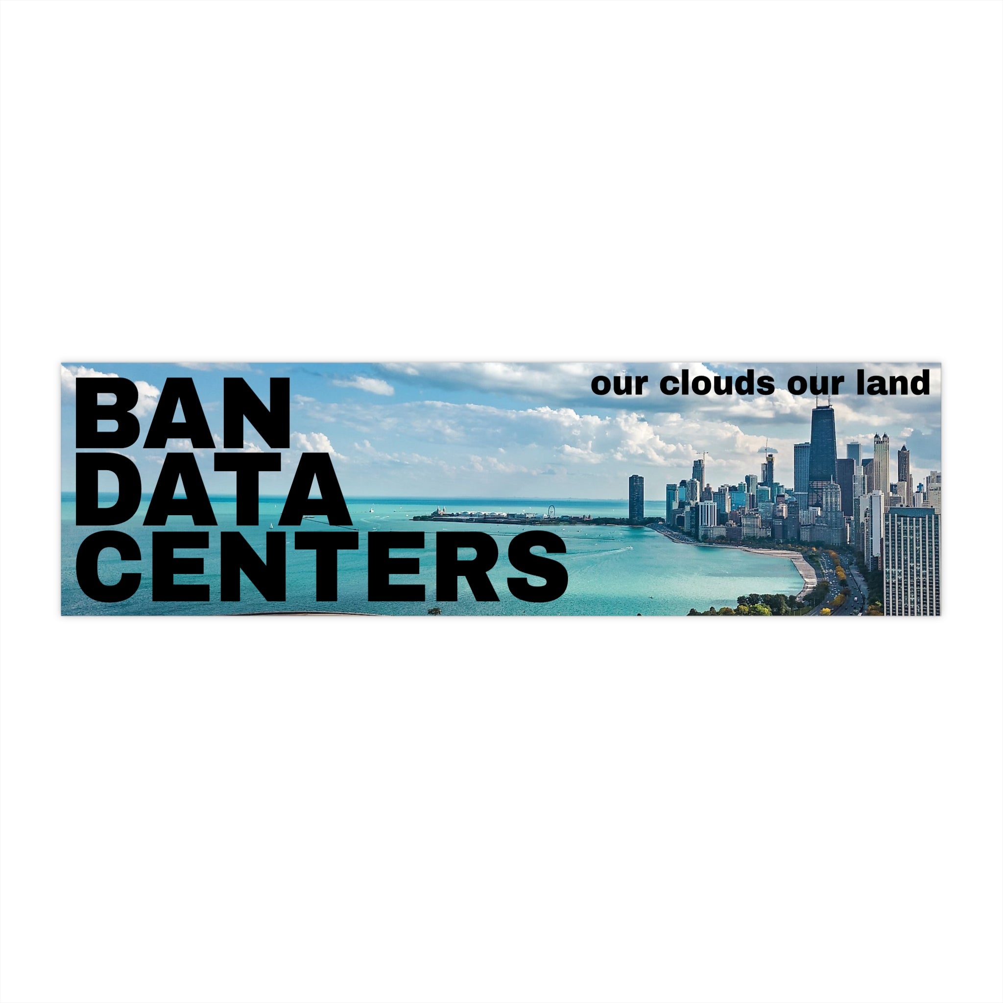 Ban Data Centers Bumper Sticker
