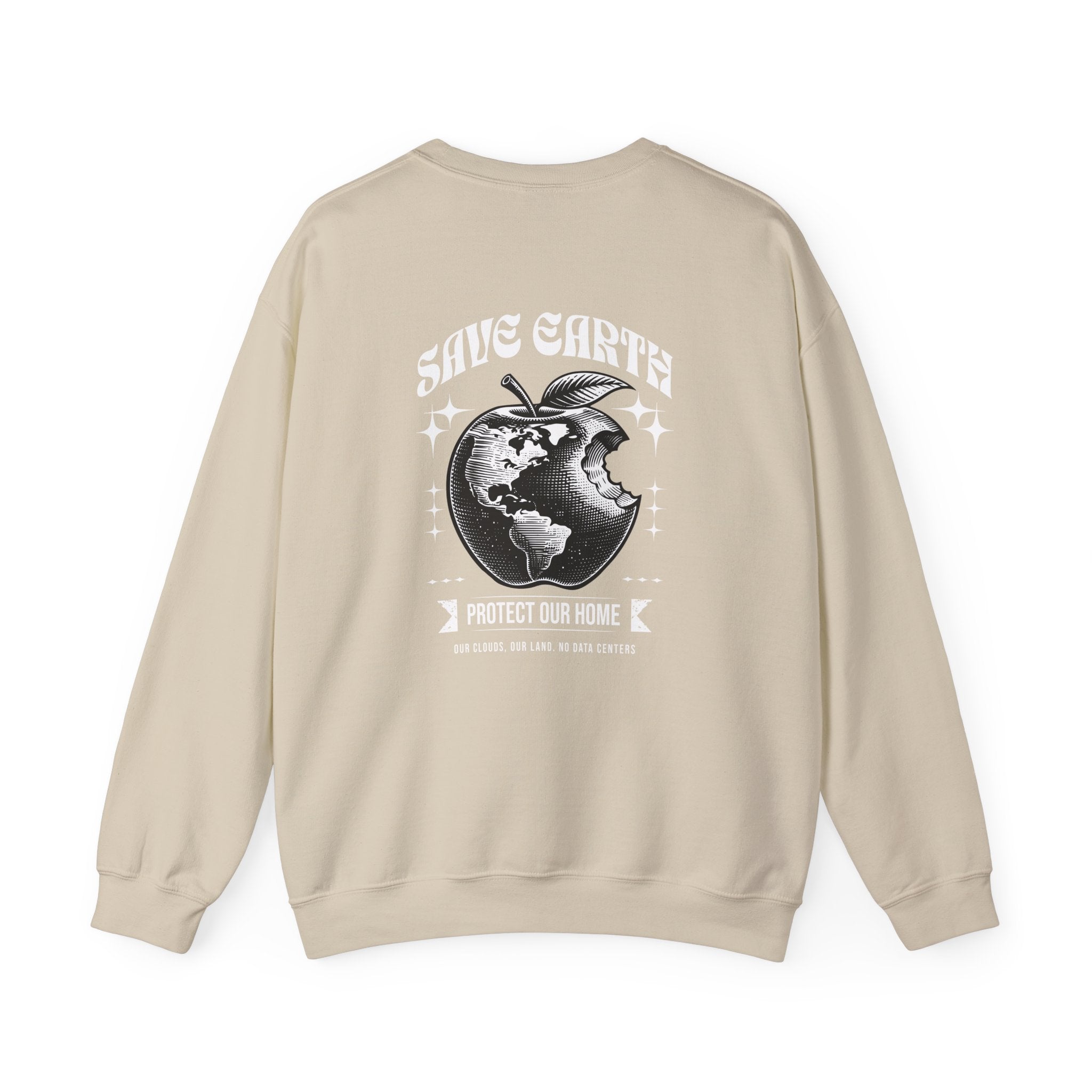 Save Our Earth Crewneck Sweatshirt — Eco Graphic Sweatshirt with 'Save Our Earth' Design